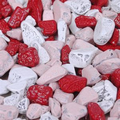 Chocolate Rock Candy in colorful Valentine's candy shells